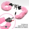 (image for) Cuffed in Fur Furry Handcuffs - Pink