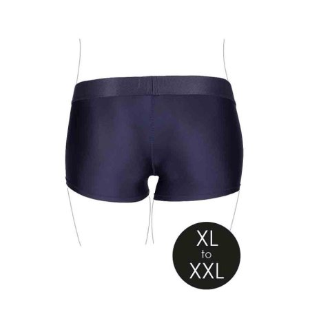 (image for) Vibrating Strap-on Boxer - Black - XL/2X