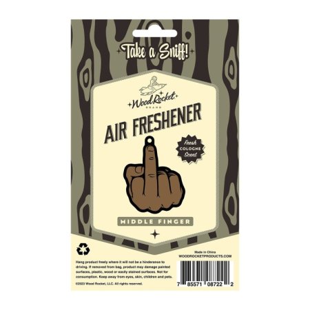 (image for) Middle Finger Brown Air Freshner