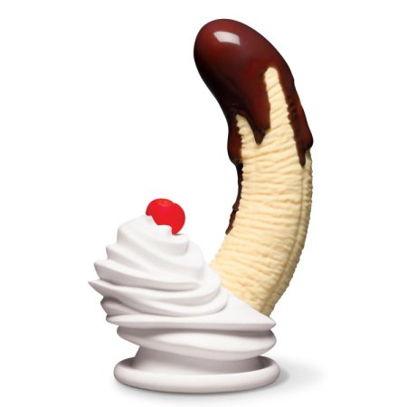 (image for) Chocolate Dipped Banana Split Premium Silicone Dildo