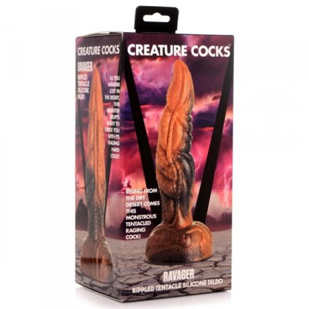 (image for) Ravager Rippled Tentacle Silicone Dildo