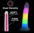 (image for) Lollicock 7" GID Rainbow Silicone Dildo*