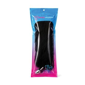 Foxtail Plug - Small - BLACK