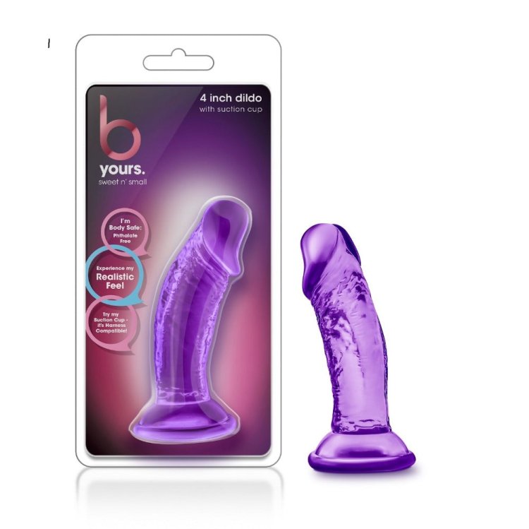 (image for) B Yours Sweet N Small 4\" Dildo - Purple