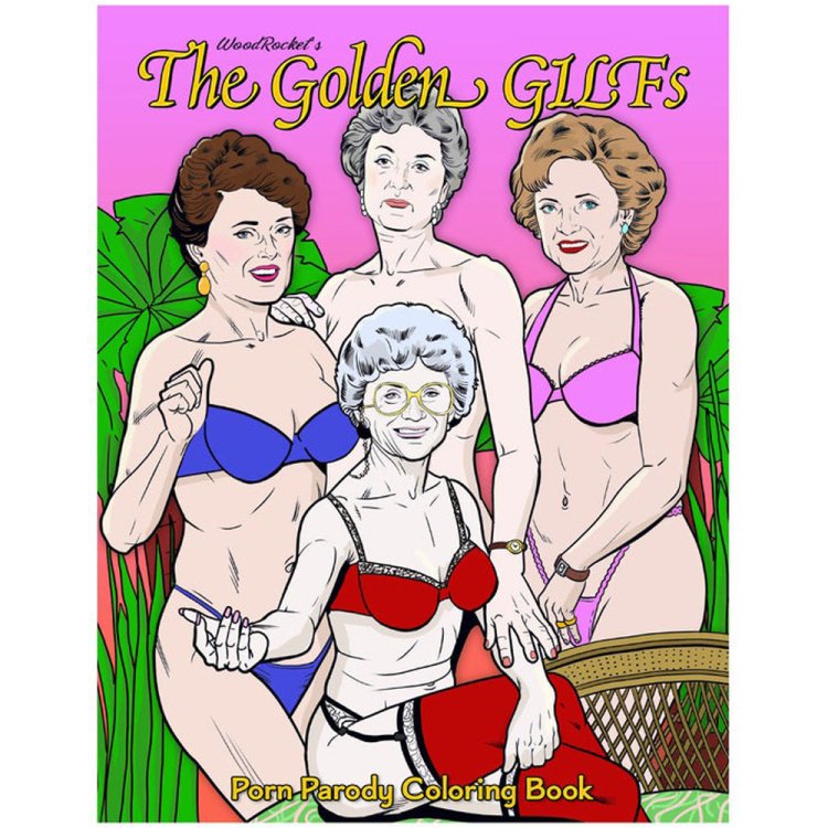 (image for) The Golden GILFs Colouring Book