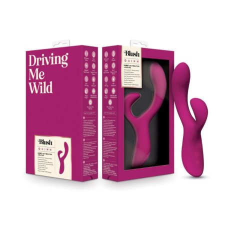 (image for) Blush - Quinn - warming Rabbit Vibrator - Burgundy