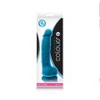 (image for) Colours Dual Density Dildo 5" - Blue