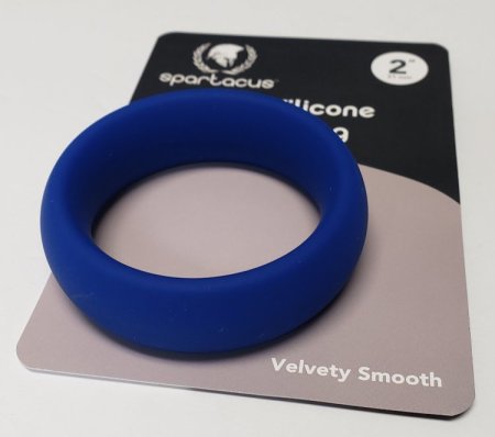 (image for) Wide Silicone Donut Ring - Blue 2"