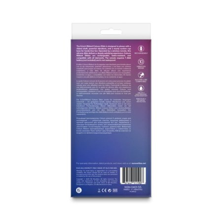(image for) Colours - Ribbed - 6" Vibrating - Purple