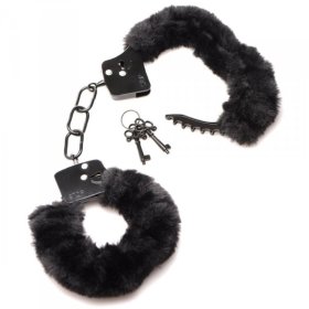 Cuffed in Fur Furry Handcuffs - Black Cuffed in Fur Furry Handcuffs - Black
