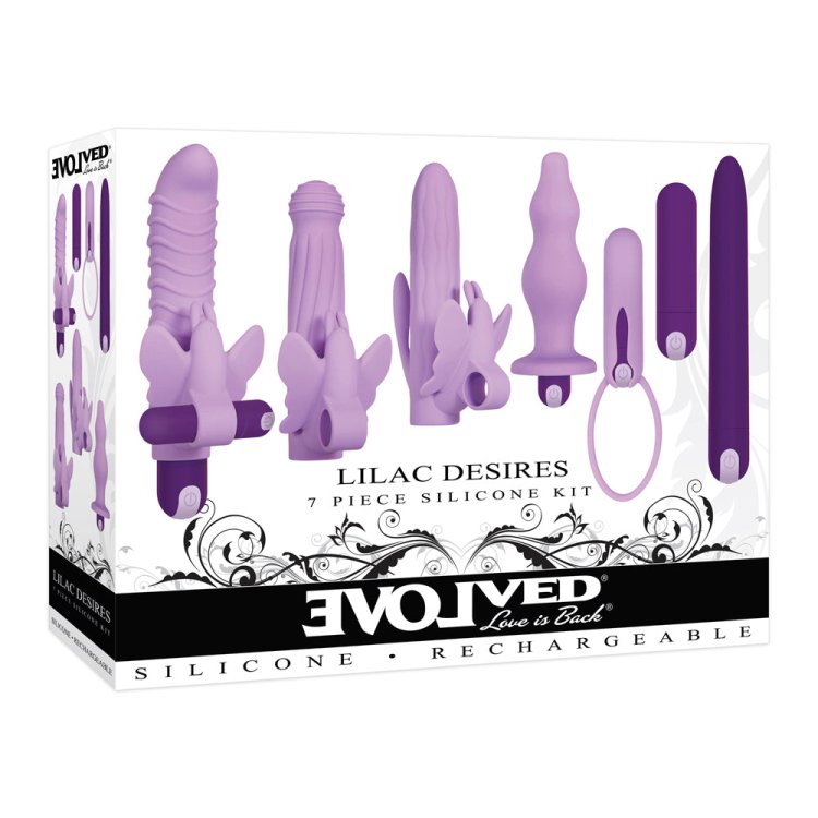 (image for) Evolved Lilac Desires 7pc Silicone Kit