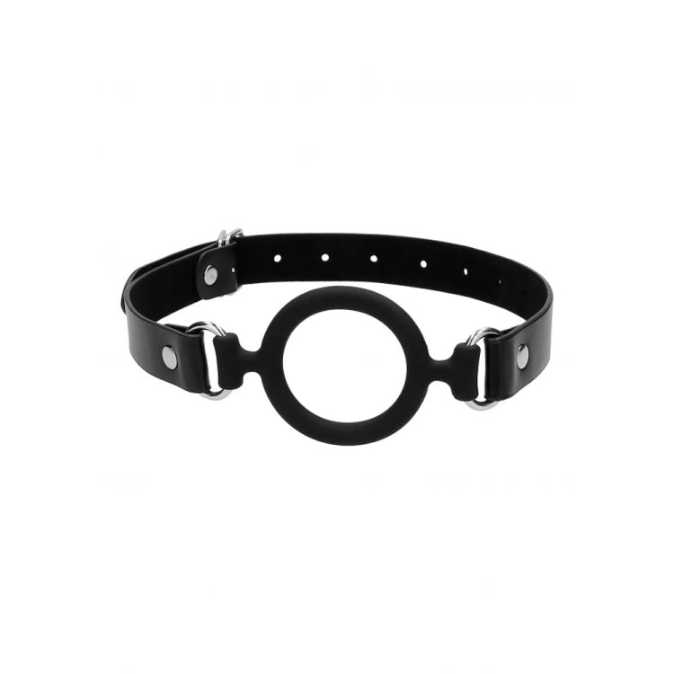 (image for) Ouch! Silicone RingGag w Leather Straps