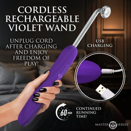 (image for) MS Elektra Rechargeable E-Stim Wand - Purple