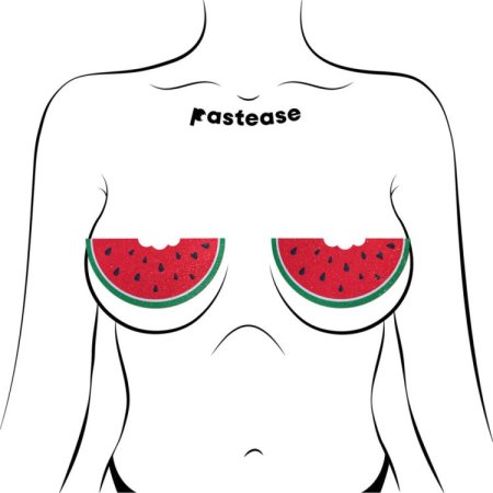 (image for) Watermelon Slice with a Bite Breast Pasties