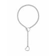 (image for) HEART O RING SLIP CHOKE CHAIN - Silver