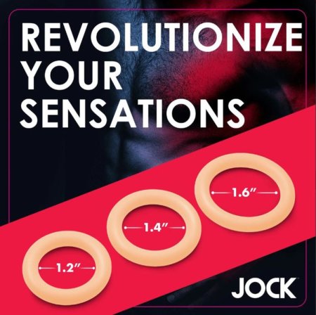 (image for) JOCK Discrete Silicon CockRing Set Light