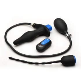 Inflatable Anal Plug & Urethral Sound E-Stim Kit w/remote Inflatable Anal Plug & Urethral Sound E-Stim Kit w/remote