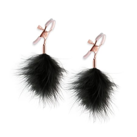 (image for) Bound Nipple Clamps - F1 -Black Feather