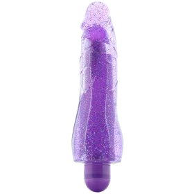 Glow Dicks Molly Glitter Vibrator - Purp Glow Dicks Molly Glitter Vibrator - Purp