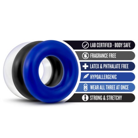 (image for) Stay Hard Donut Rings - 50 pc Display