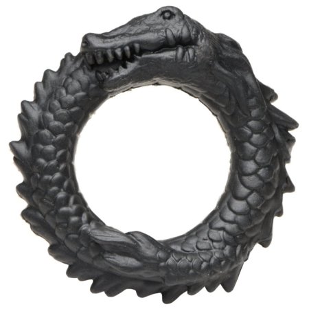 (image for) Black Caiman Silicone Cock Ring
