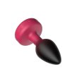 (image for) RUBY Ombre - SMALL Cheeky Charms Eluxe Vibrating Plug With Remote - Clear Gem
