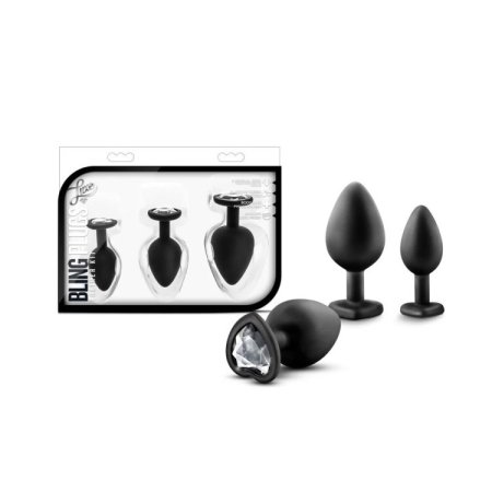 (image for) Luxe Bling Plugs Training Kit - White Gems 3pc