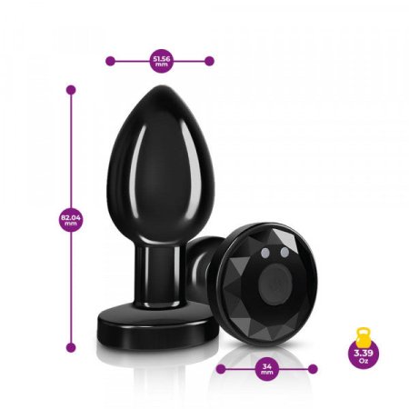 (image for) R/C Vibrating Metal Plug - Gunmetal-Med