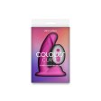 (image for) Colours - Curve - Vibrating w/ remote - 5" Dildo - Pink