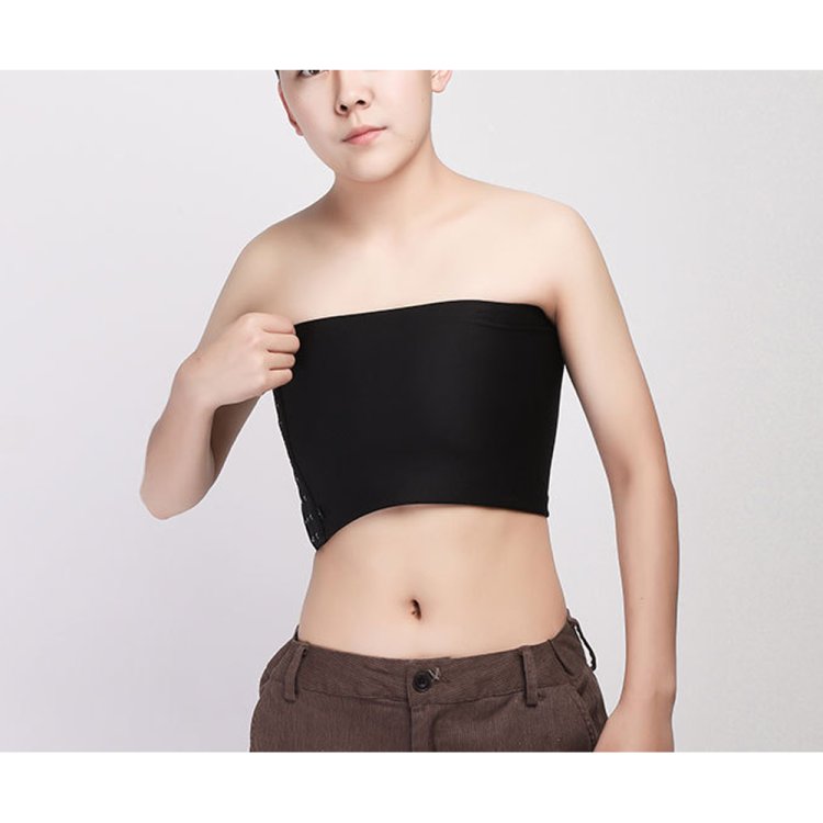 (image for) GF Strapless Chest Binder - Black 2XL