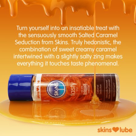 (image for) Skins Salted Caramel Water Based Lubricant 4.4 fl oz (130ml)