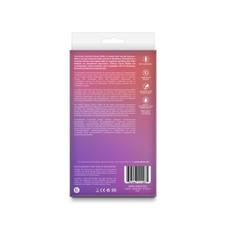 (image for) Colours - Curve - Vibrating w/ remote - 6" Dildo - Pink