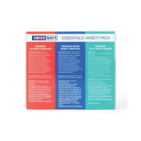 (image for) Swiss Navy Essentials Variety Pack 3x1oz