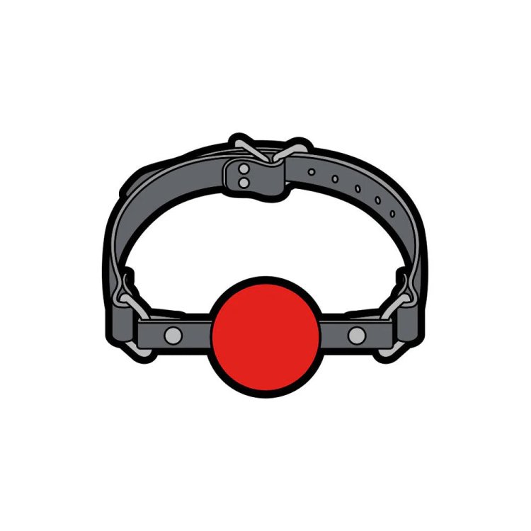 (image for) Enamel Pin: Ball Gag Large *