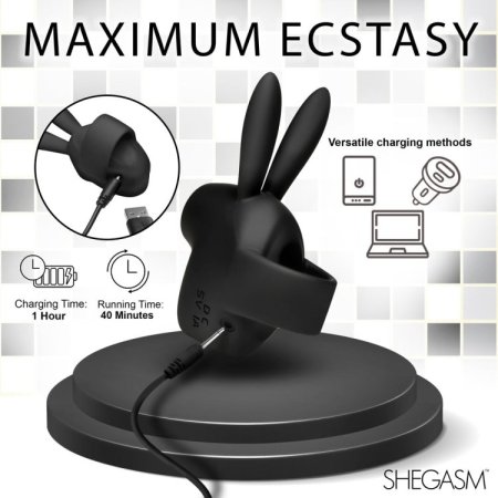 (image for) Sucky Bunny Clit Stimulator - Black