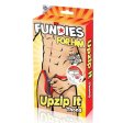 (image for) FUNDIES Unzip It Thong w/ rose petals - OS - RED