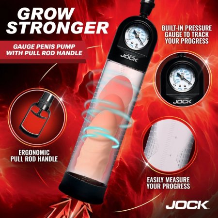 (image for) Pump Up Gauge Penis Pump with Pull Handle
