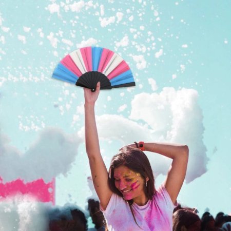 (image for) Transgender Pride Hand Fan