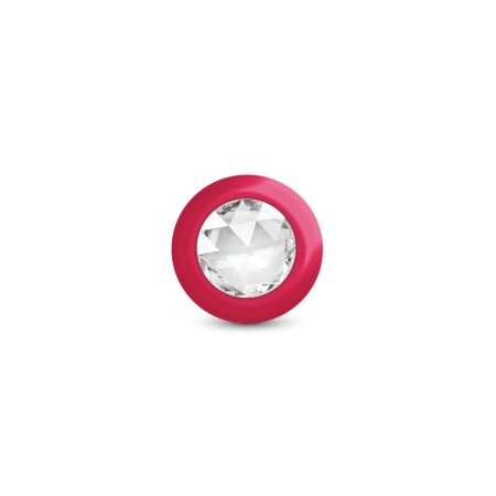 (image for) RUBY Ombre - MEDIUM Cheeky Charms Eluxe Vibrating Plug With Remote - Clear Gem