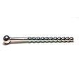 (image for) Satinless Steel Beaded Hollow Urethral Sound with Stopper