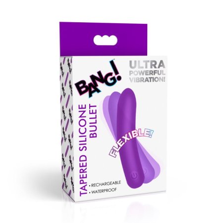 (image for) Tapered Flexible Silicone Bullet - Purple