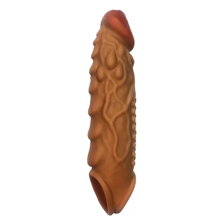 (image for) SKINSATIONS- BUMP & GRIND- Raised Bumps Penis Sleeve with Scrotum Strap