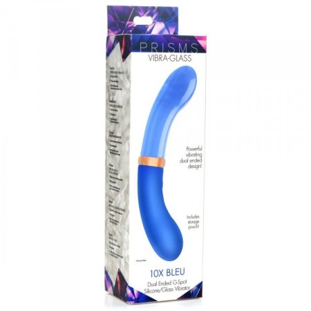 (image for) 10X Dual End G-Spot Silicone/Glass Vibe*
