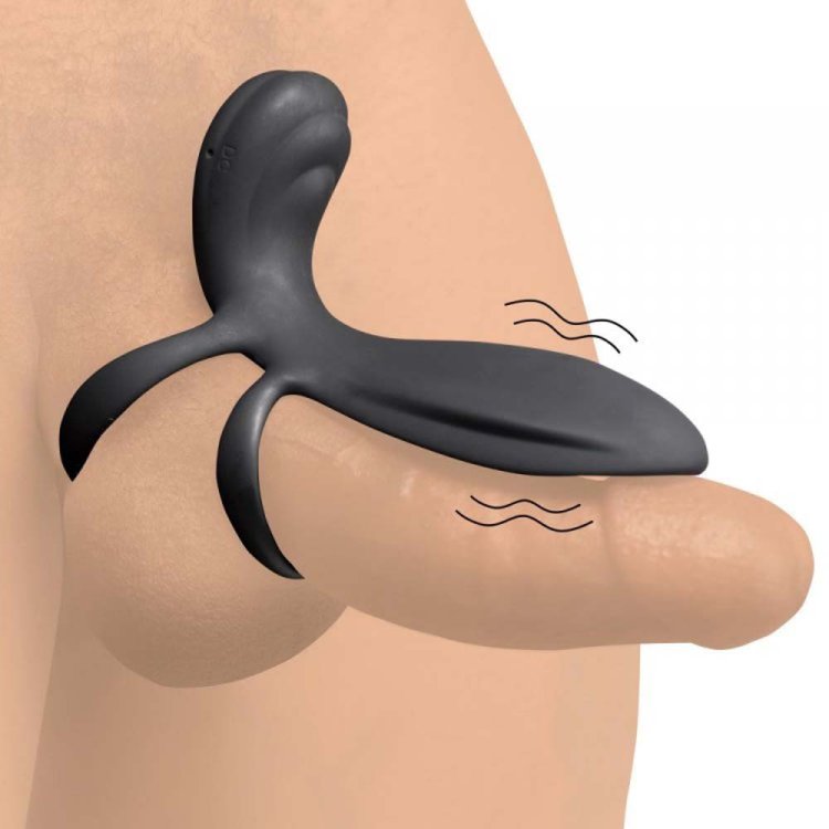 (image for) Silicone Vibrating Girth Enhancer w/ R/C