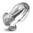 (image for) Dicked Clear Hollow Anal Plug - X-Large