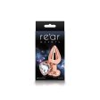(image for) Rear Assets Rose Gold Heart Med - Clear