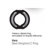(image for) Steel Weighted Liquid Silicone C Ring