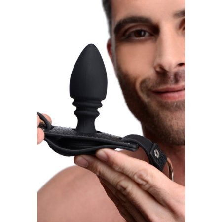 (image for) Cock Ring Harness w/ Silicone Anal Plug