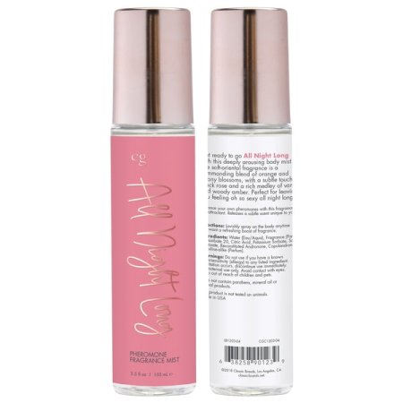 (image for) ALL NIGHT LONG Fragrance Body Mist with Pheromones - Soft - Oriental 3.5oz | 103mL