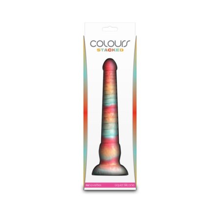 (image for) Colours - Stacked - 9" Dildo - Red/Gold